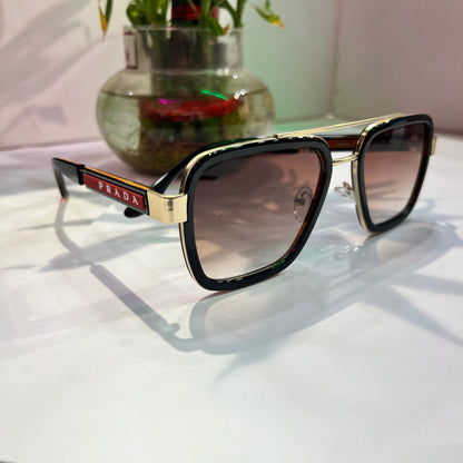 Arp Gold Frame Brown Shade Heavy Quality Sunglass 880795216142