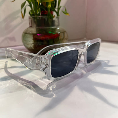 Arp Transparent Frame Black Shade Heavy Quality Sunglass SPS09X5221FE02GC0561453P