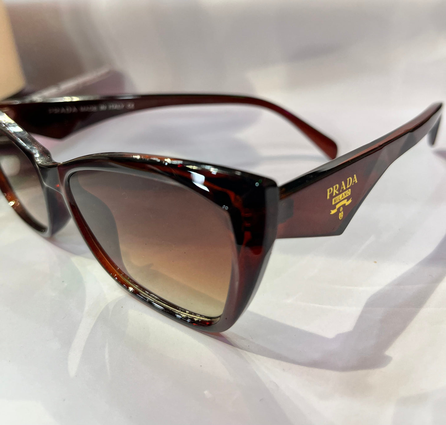 ARP Glossy Brown Frame Brown Shade Premium Quality Sunglass SPR66Z 55 16-145