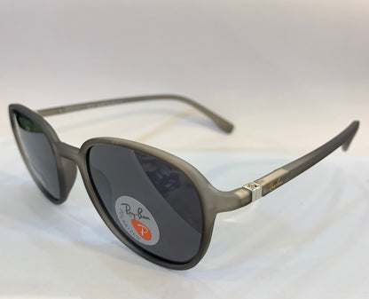 YAR Grey Matte Frame Black Shade Unisex Premium Quality Sunglass RB4342 51 21-134