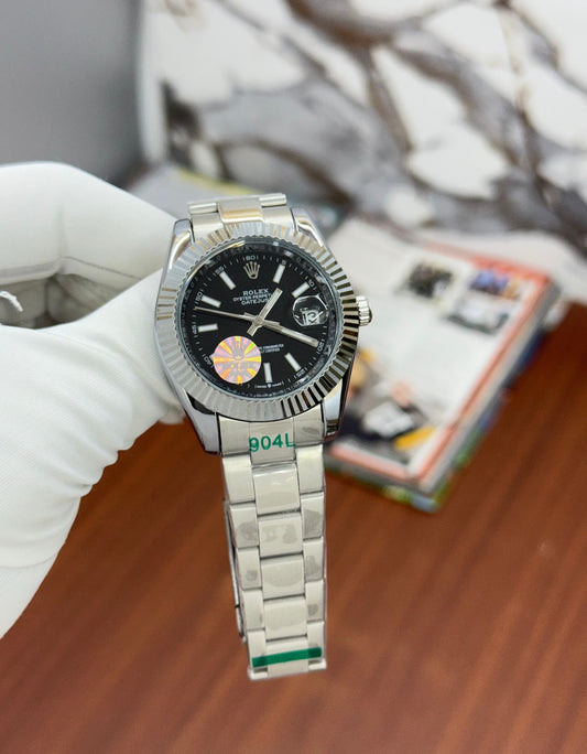 Lor Sliver Chain Black Dial Japanese Machinery Automatic Men's Watch 988402