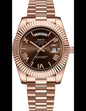 LOR ROL Brown Colour Copper Chain Arabic Number Date&Day Automatic men’s Watch 990614