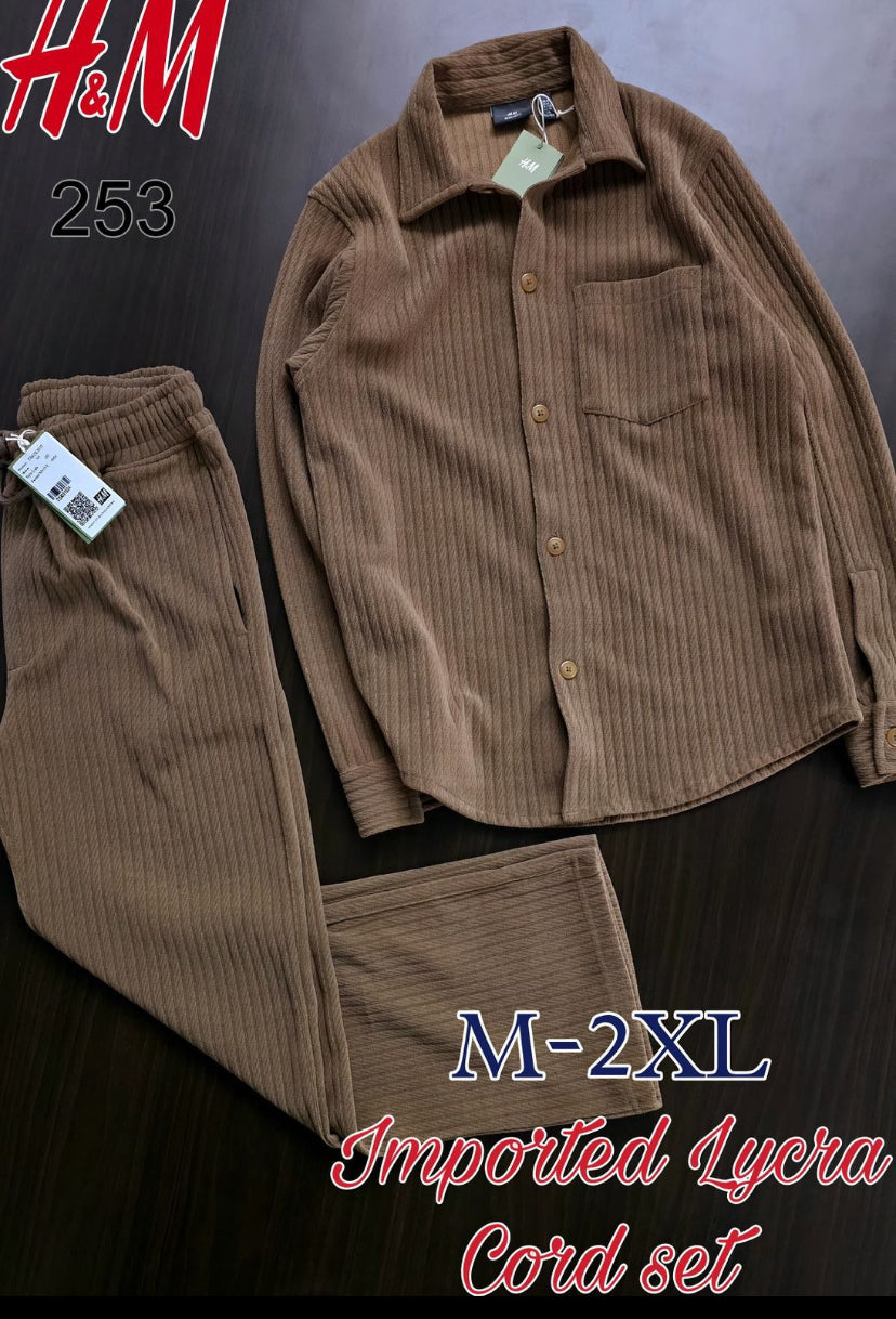 M&H coat set Shirt Full sleeve & Lower Navy Blue 8085
