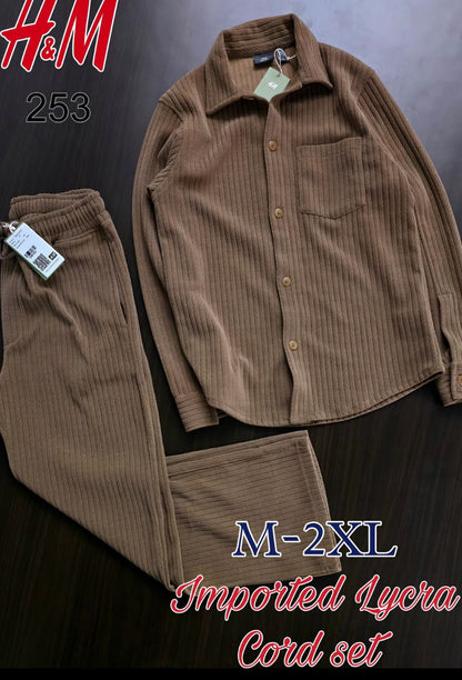 M&H coat set Shirt Full sleeve & Lower Navy Blue 8085