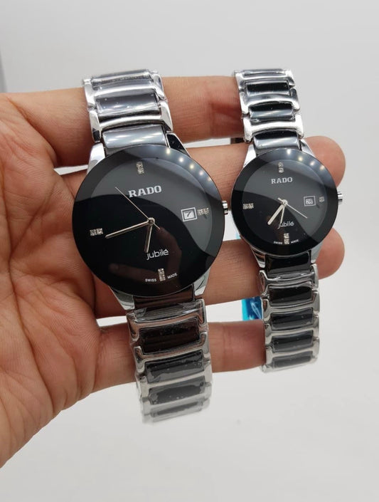 DAR Black Silver Chain Black Dial Men’s Watch 990106