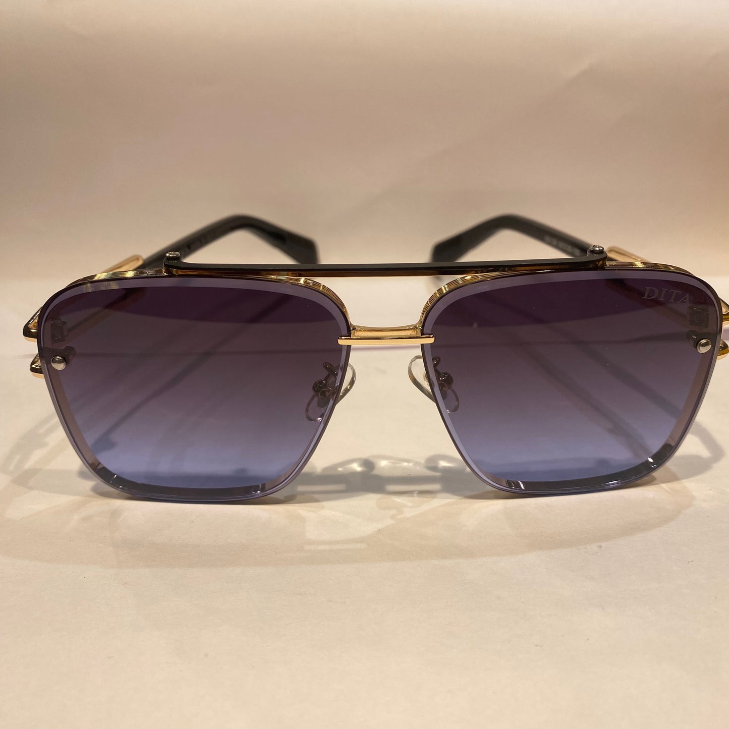 TID Copper Black Frame Blue Shade Unisex Sunglasses 5G129 50 20 150