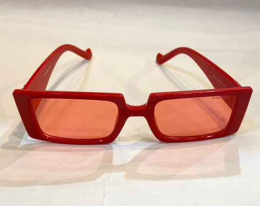 VIG Red Frame Red Shade Sunglass 21027 58 17-135