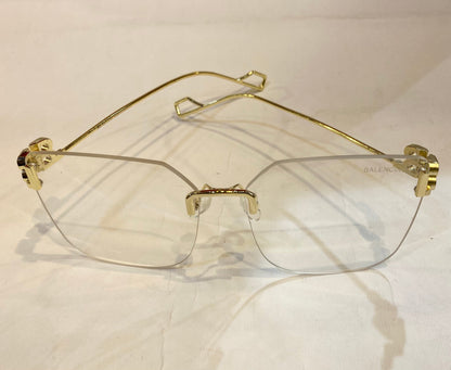 Lab Bal Frameless Golden Stick Transparent Shade Sunglass