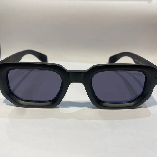 SOM Matte Black Frame Black Shade Unisex Sunglasses 98155 52 17 142