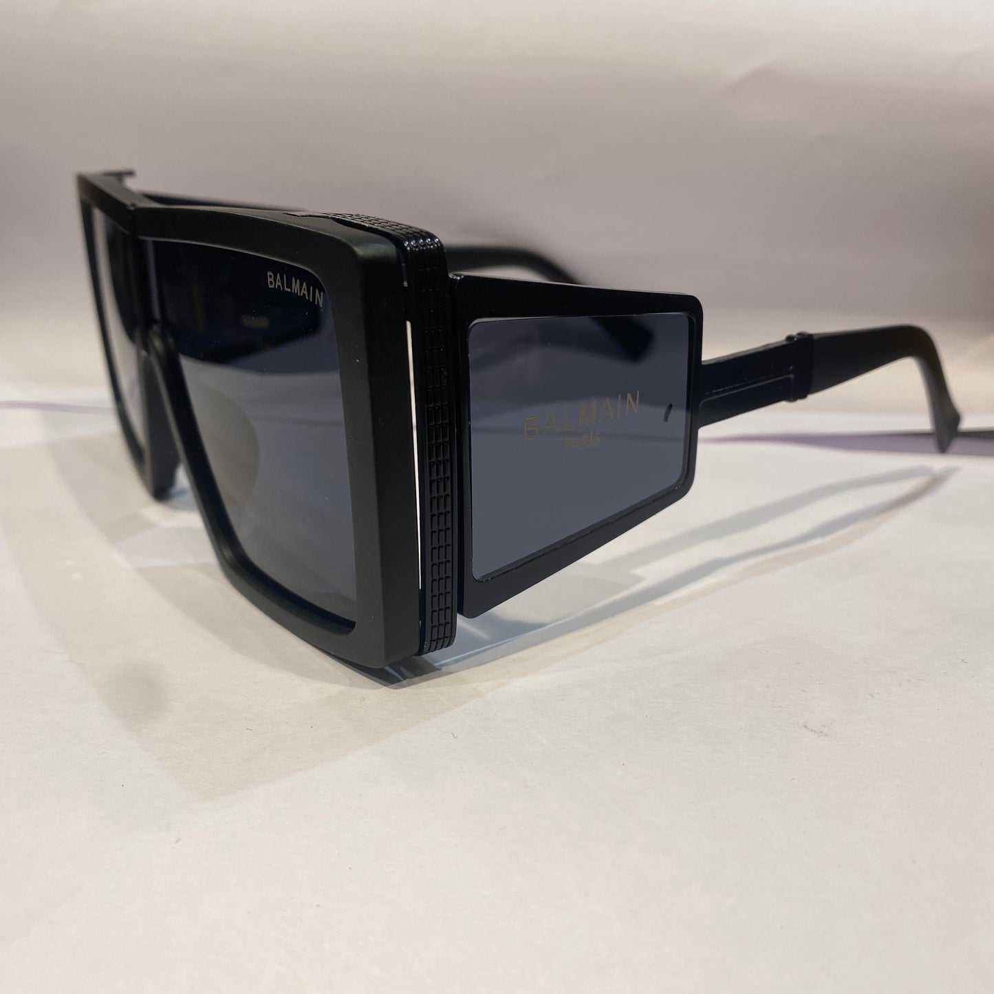 LAB Matte Black Frame Black Shade Unisex Sunglasses BPS 107F