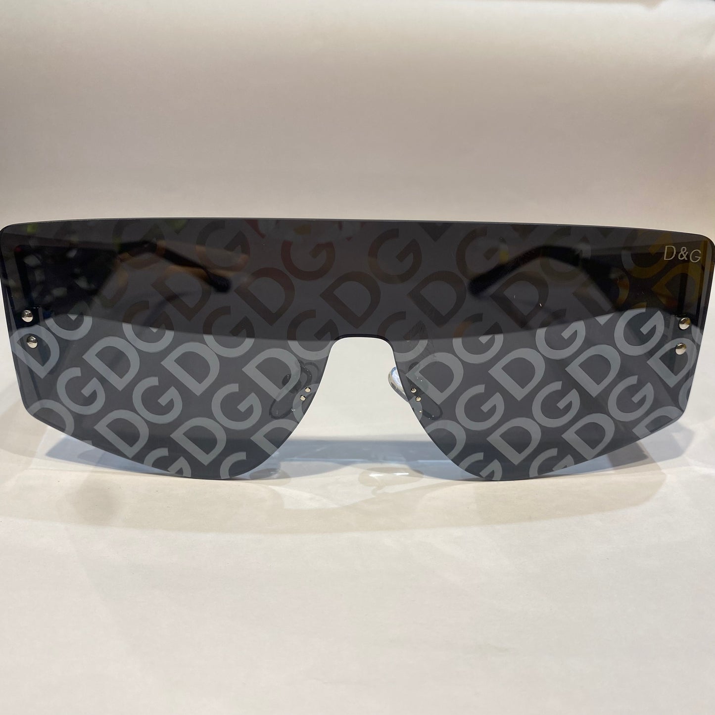 LOD Frameless Black Printed Shade Black Stick Unisex Sunglasses 98231 54 17 143