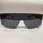 LOD Frameless Black Printed Shade Black Stick Unisex Sunglasses 98231 54 17 143