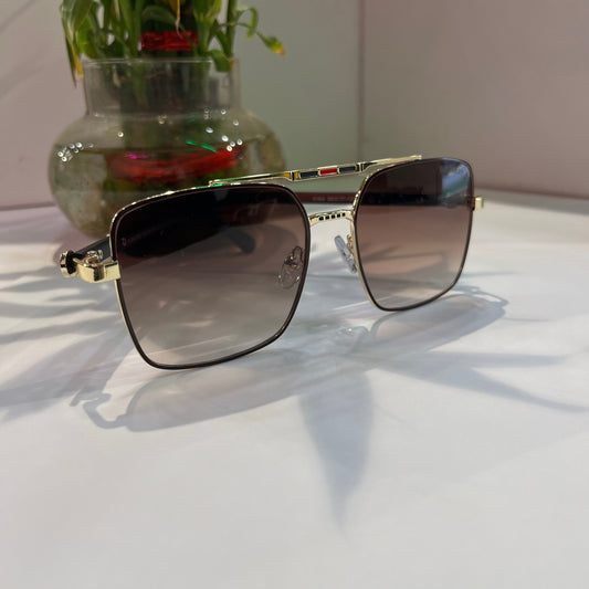 Rub Gold Frame Brown Shade Heavy Quality Sunglass 51645617132 ￼