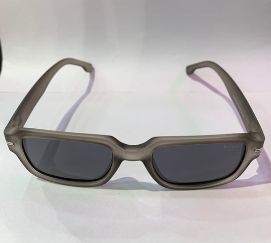 SOB Grey Matte Frame Black Shade Unisex Premium Quality Sunglass 2418 53 20-143