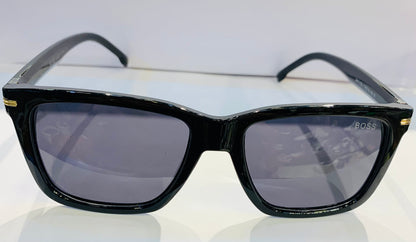 SOB Glossy Black Frame Black Shade Premium Quality Sunglass 2417 56 19-145
