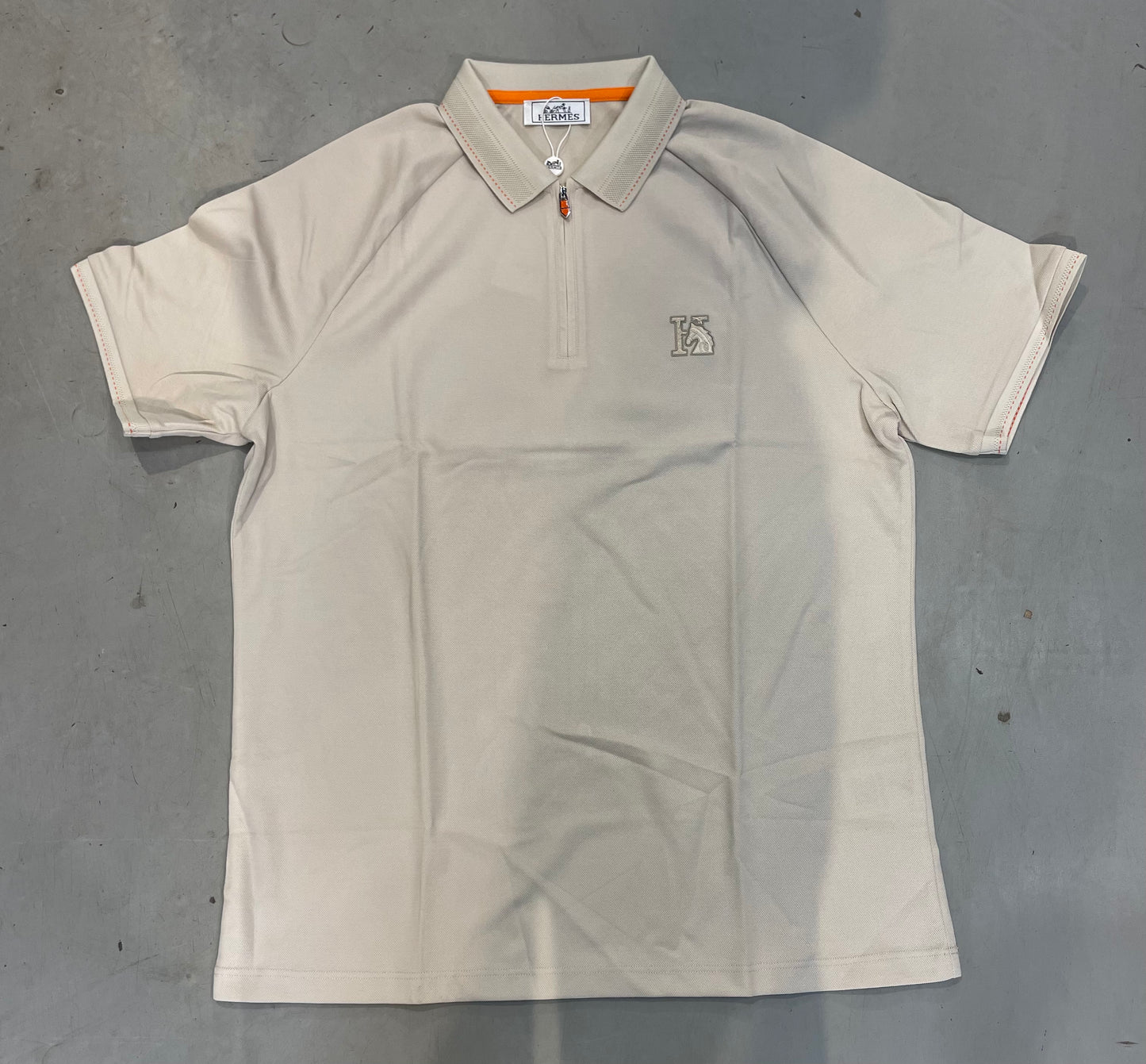 REH HER cream Colour half sleeve collar Imported T-shirt 36207