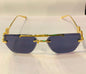 REV Frameless Golden Stick Black Shade sunglass 3095 60 15-141