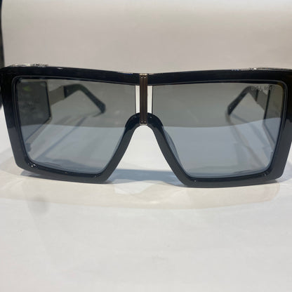 LAB Black Silver Frame Trancy Shade Unisex Sunglasses BPS 107F