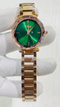 Oid Copper Chain Green Dial Ladies watch 990302