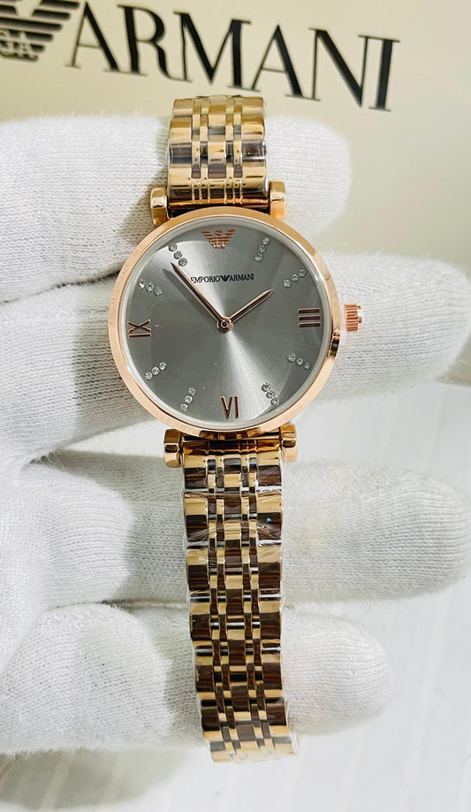 Mra Copper Chain Grey Dial Ladies Watch 901884