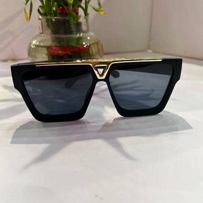 Uol Matte Black Frame Black Shade Heavy Quality Sunglass 15026113145