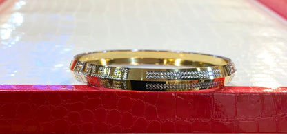 Designer Gold Silver Premium Quality Unisex kada 820008