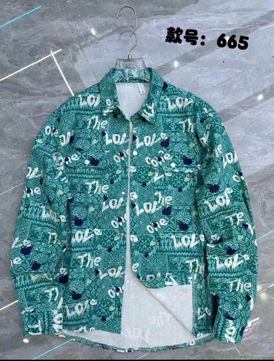 Unique Design x Original new Teal colour Texted Print 666