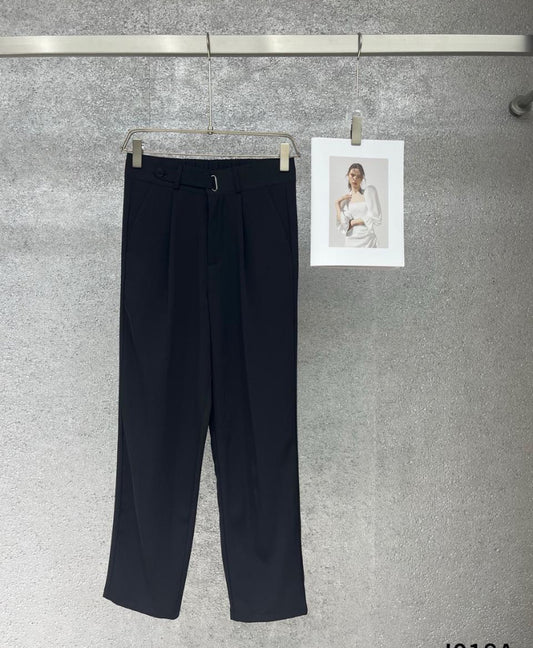 J.JN Korean Pant Black Strath Fit J018A