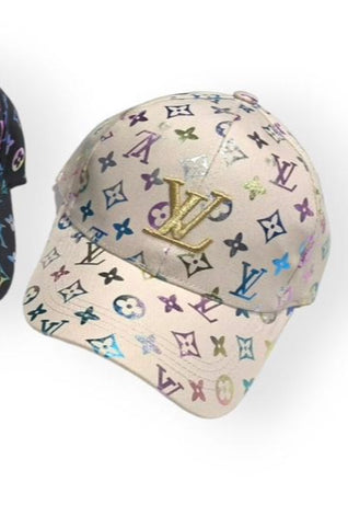 VL UOL Beige Color Multi Print Cap 10831
