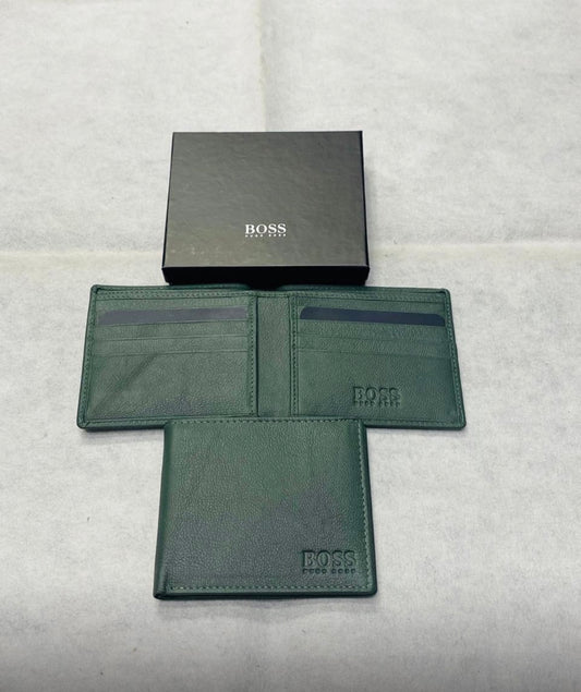 SOB HB Green Colour Genuine Leather Men’s Wallet 990210