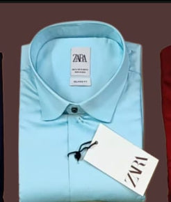 RAZ Teal Green Colour With Plain Design Casual Mens Shirt 80813