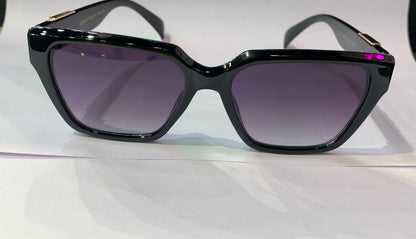 REV VER Black Frame Black Shade Unisex Sunglass 9928 54 18 142 C1