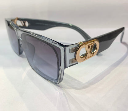 UOL Trancy Grey Frame Sky Blue Shade Premium Quality Sunglass 22046 53 22-141