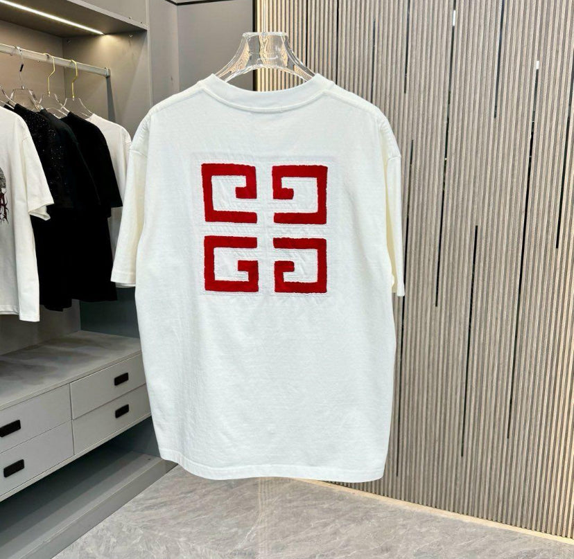 VIG Tshirt White Colour Back Embroidered D1111