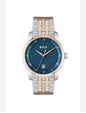 SOB BOS Silver Copper Chain Blue Dial Date Working Men’s Watch 990633