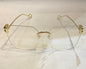 Lab Bal Frameless Golden Stick Transparent Shade Sunglass