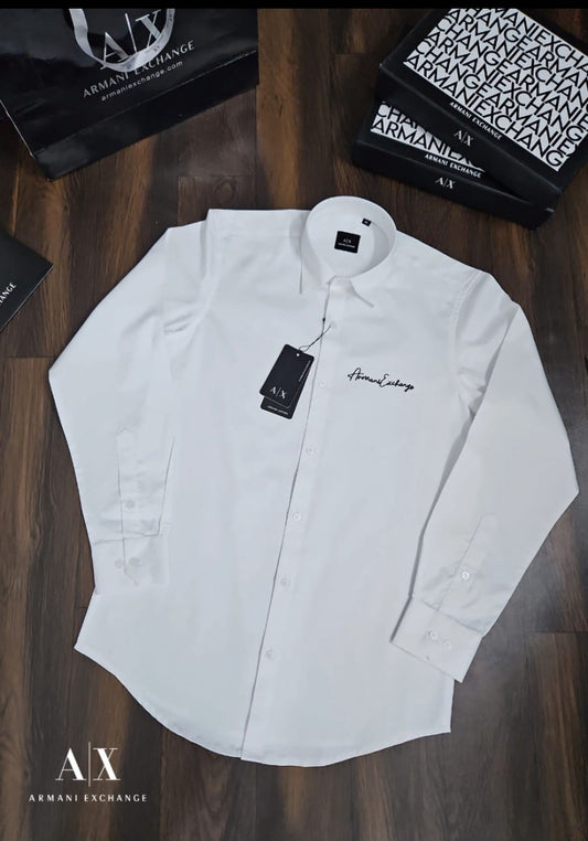 MRA Shirt White Colour MRA Embroidery Logo 8074