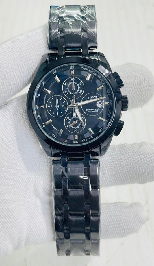 Sit Black Chain Black Dial Chrono Working Men’s Watch 989979