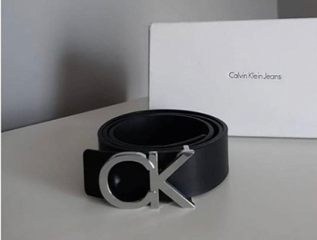 LAC Multi Colour Broad Buckle Black Plain Leather Ladies Belt 87460