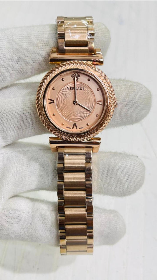 REV VER Copper Chain Copper Dial Ladies Watch 989974
