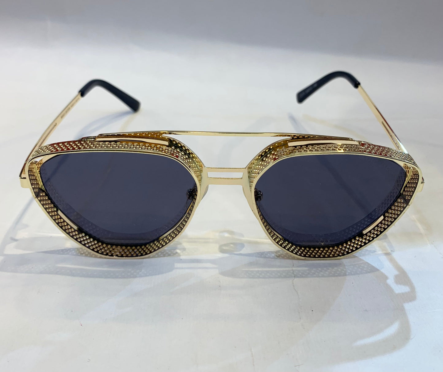 MAR RAM Golden Frame Black Shade Sunglass 2171 56 15-146