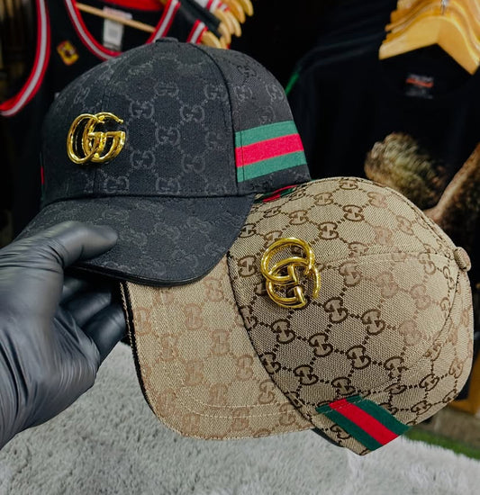 CUG GUC GG Print Big Golden Logo Premium Quality Imported Unisex Cap 989006