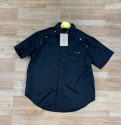 GUF Black Colour Premium Quality Oversized Drop Shoulder Half Sleeve Shirt 63677