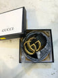 CUG Black Colour Belt Black Gold Buckle 987912