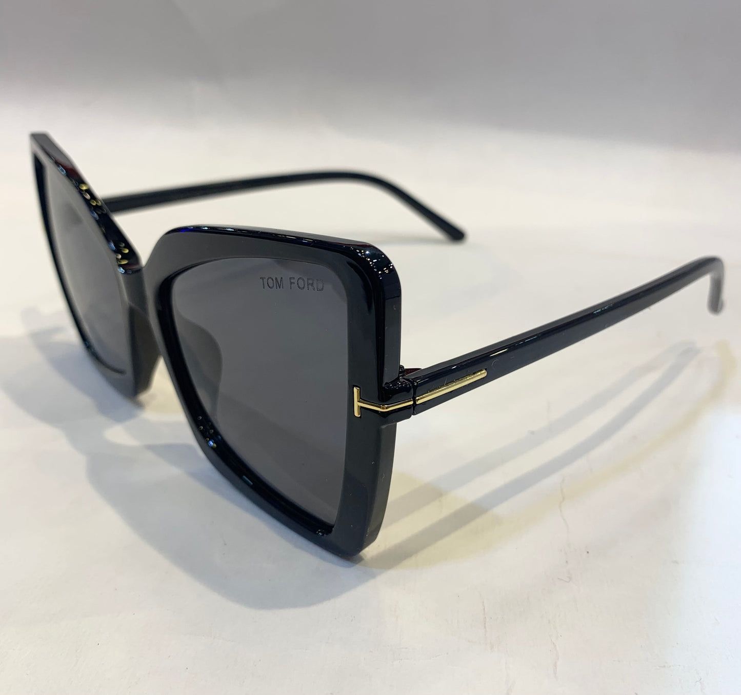 MOT Glossy Black Frame Black Shade Unisex Sunglass 3975 68 13-132