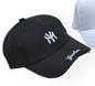 YN Black Colour With White Front Logo Cap 79801