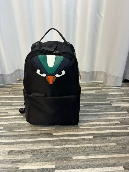 BV TOB Black Colour Multi Colour Angry Face Print Unisex Imported Backpack 987806