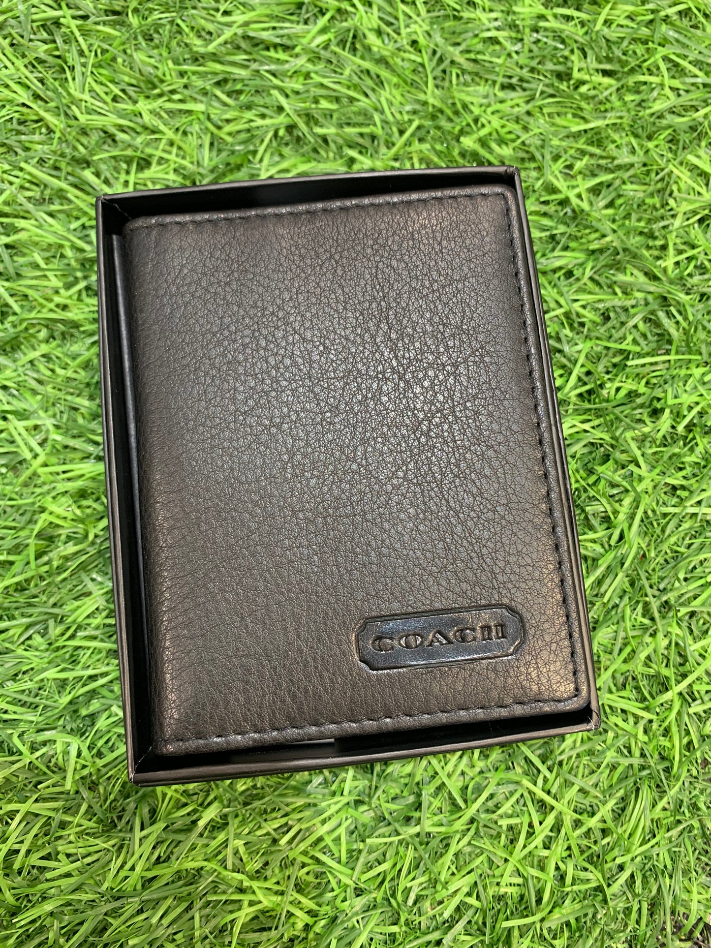 AOC Black Colour Leather Men Cardholder Plus Wallet 30301