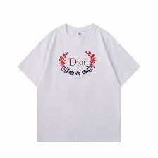 OID White Colour With OID Embroidery Premium Quality Heavy Cotton Fabric Tshirt 58016