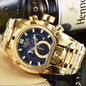 INV VNI Big Dial Gold Chain Black Dial Watch 85950